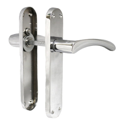 Marketplace JPG companion for Monja Astrid Door Handles Arched Lever Polished Chrome Latch Hinges Pack