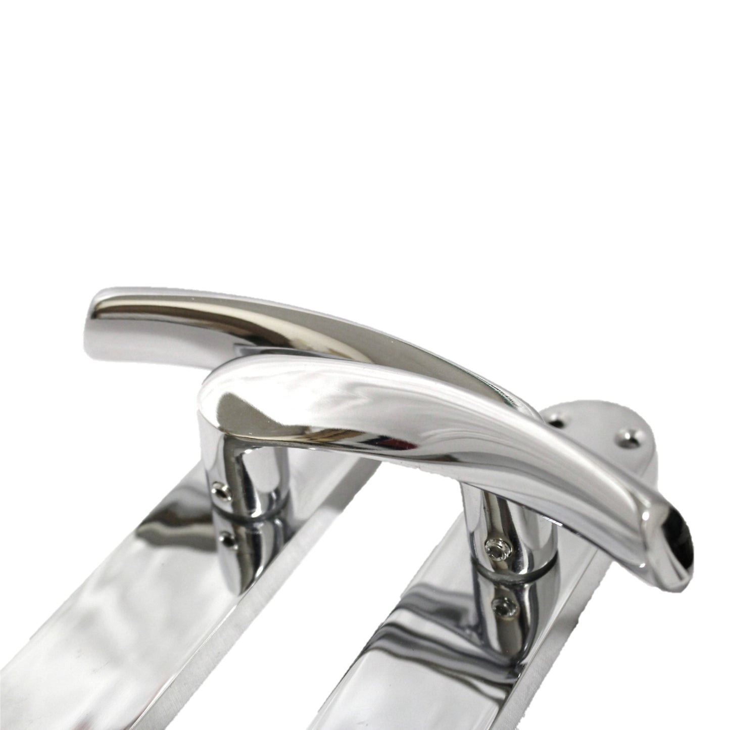 Marketplace JPG companion for Monja Astrid Door Handles Arched Lever Polished Chrome Latch Hinges Pack