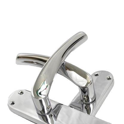 Marketplace JPG companion for Monja Astrid Door Handles Arched Lever Polished Chrome Latch Hinges Pack