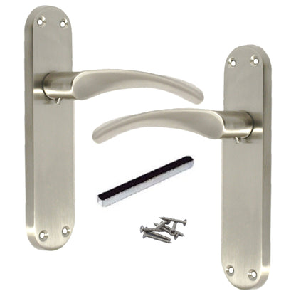 Marketplace JPG companion for Monja Astrid Door Handles Arched Lever Satin Latch