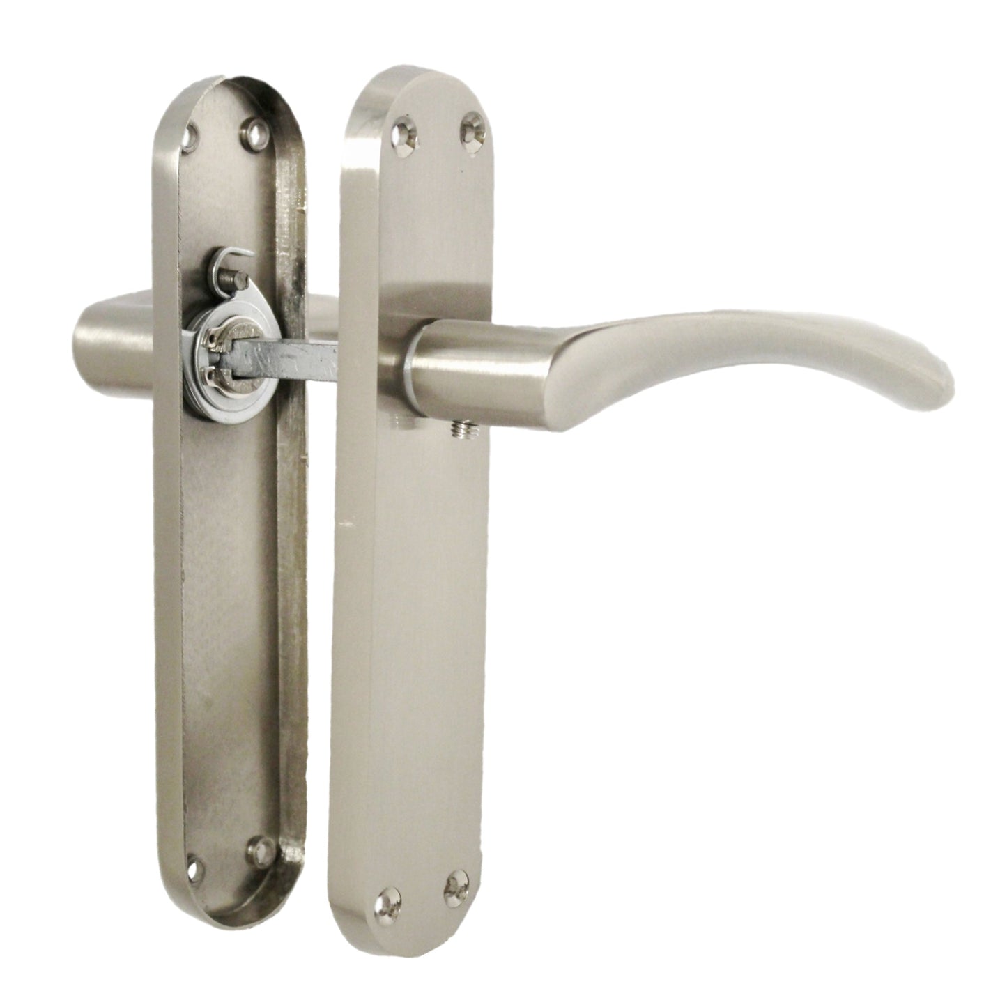 Marketplace JPG companion for Monja Astrid Door Handles Arched Lever Satin Latch Hinges Pack