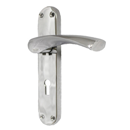 Marketplace JPG companion for Monja Astrid Door Handles Arched Lever Polished Chrome Key Lock