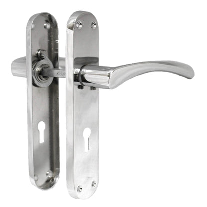 Marketplace JPG companion for Monja Astrid Door Handles Arched Lever Polished Chrome Key Lock
