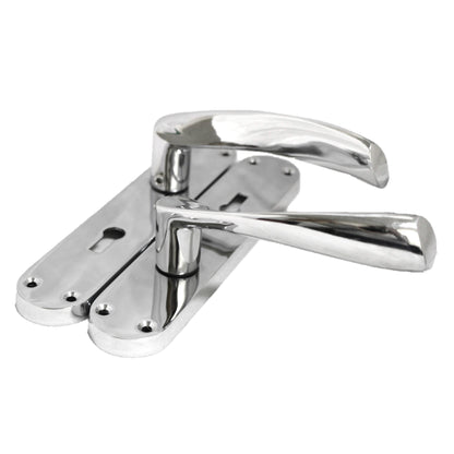 Marketplace JPG companion for Monja Astrid Door Handles Arched Lever Polished Chrome Key Lock