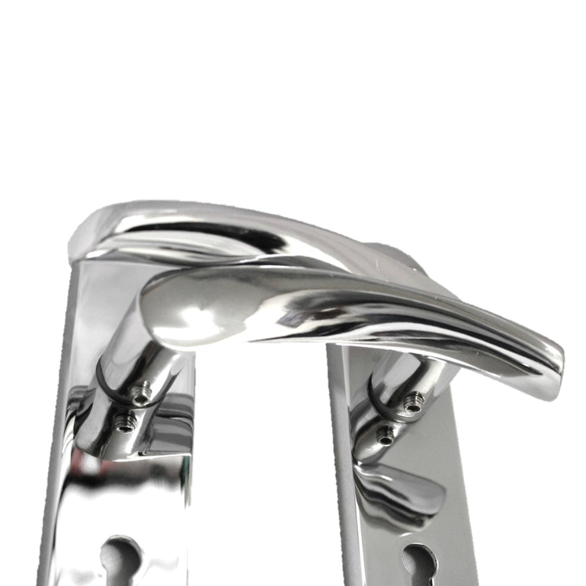 Marketplace JPG companion for Monja Astrid Door Handles Arched Lever Polished Chrome Key Lock