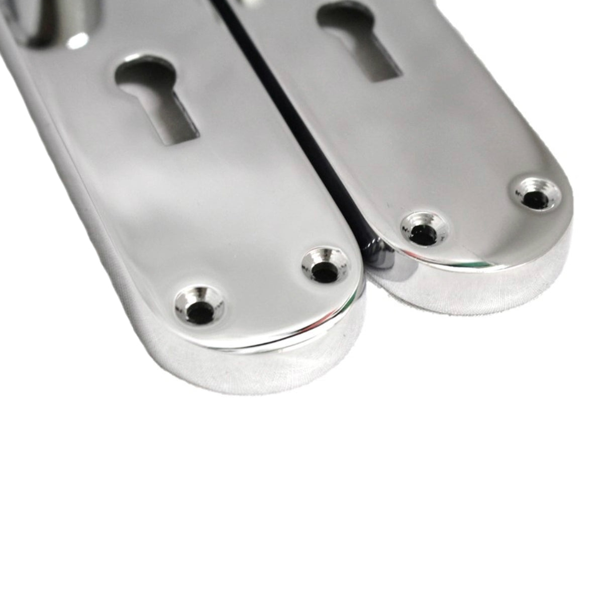 Marketplace JPG companion for Monja Astrid Door Handles Arched Lever Polished Chrome Key Lock