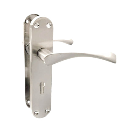 Marketplace JPG companion for Monja Astrid Door Handles Arched Lever Satin Key Lock