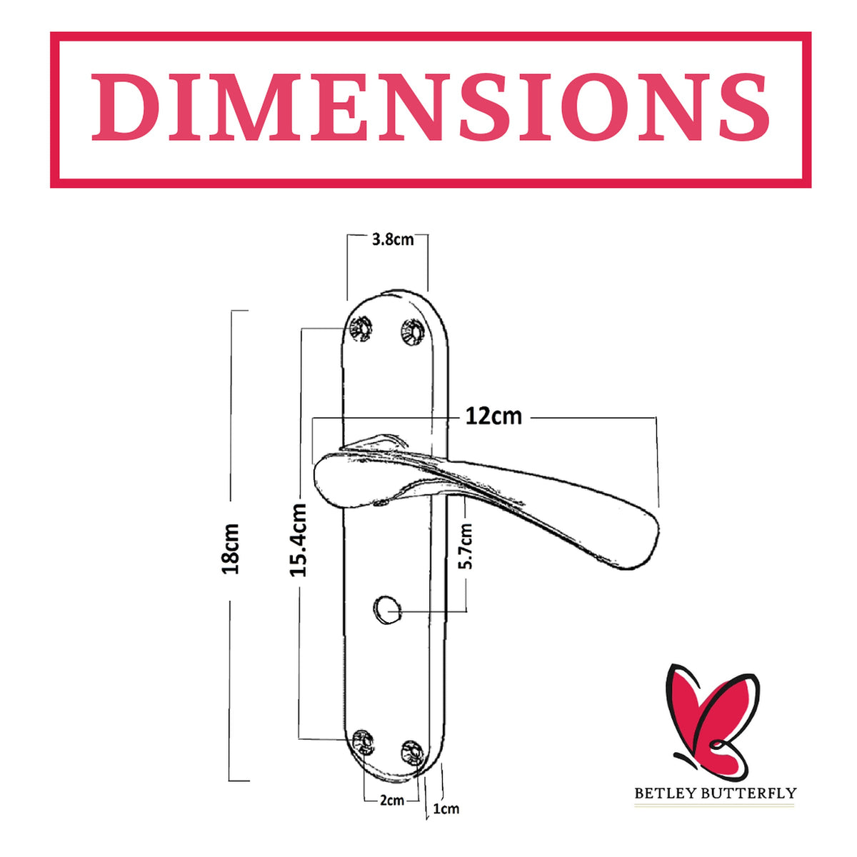 Marketplace JPG companion for Monja Astrid Door Handles Arched Lever Polished Chrome Key Lock