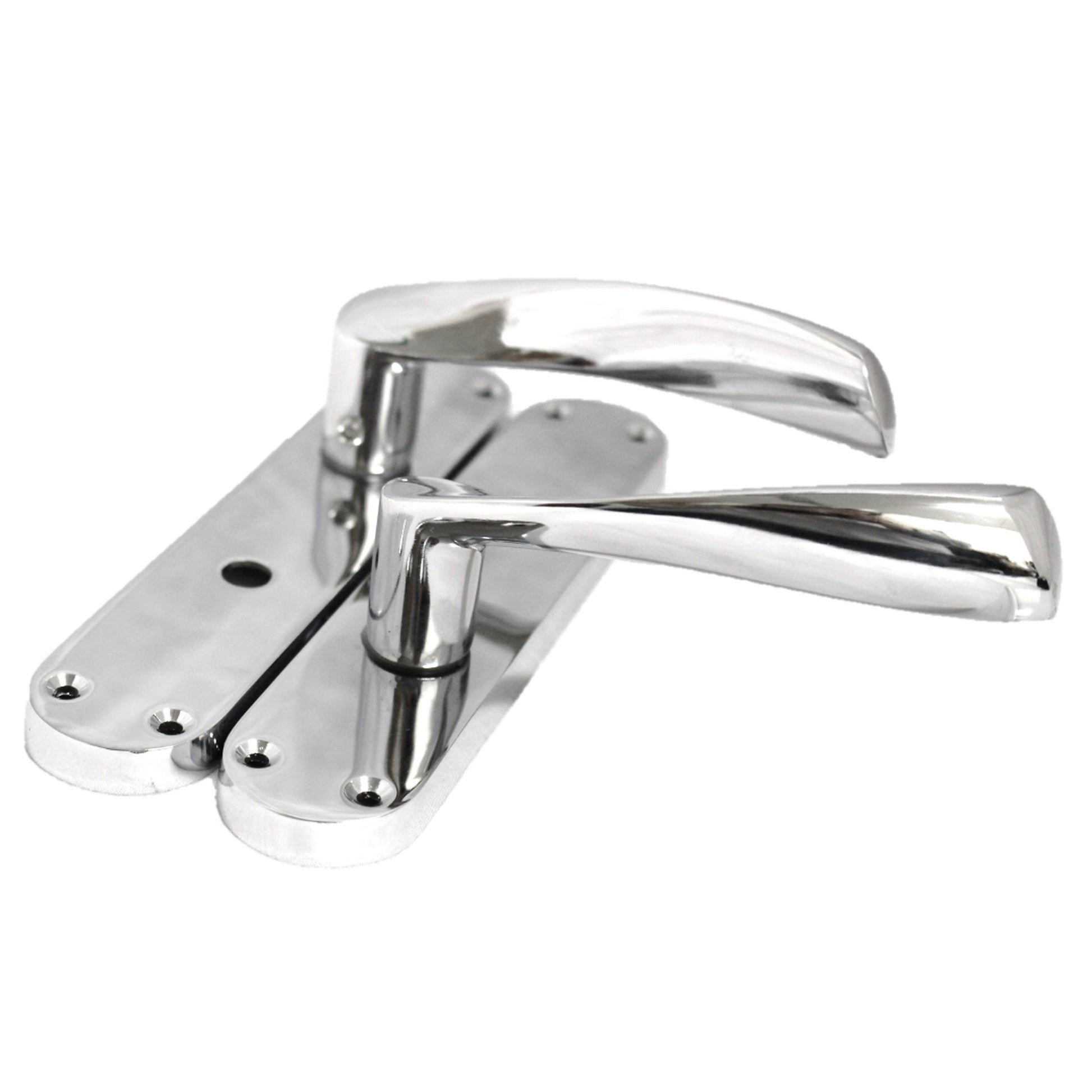 Marketplace JPG companion for Monja Astrid Door Handles Arched Lever Polished Chrome Bathroom Lock