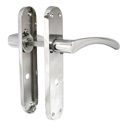 Marketplace JPG companion for Monja Astrid Door Handles Arched Lever Polished Chrome Bathroom Lock