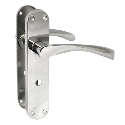 Marketplace JPG companion for Monja Astrid Door Handles Arched Lever Polished Chrome Bathroom Lock