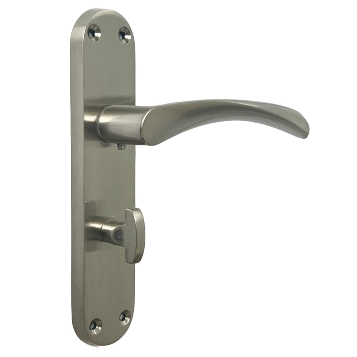 Marketplace JPG companion for Monja Astrid Door Handles Arched Lever Satin Bathroom Lock Pack