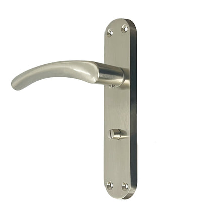 Marketplace JPG companion for Monja Astrid Door Handles Arched Lever Satin Bathroom Lock Pack