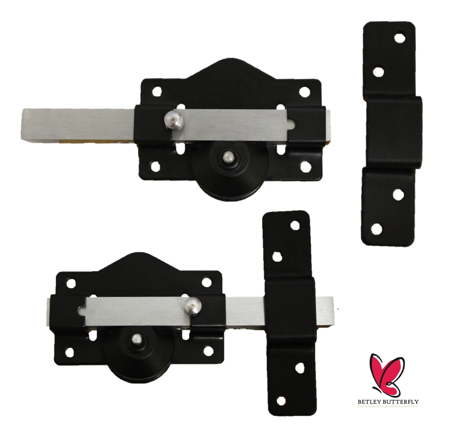 SECURITY 50 /70mm Long Throw Bolt Gate Lock Garage SHED Single 5 Keys AND HANDLE