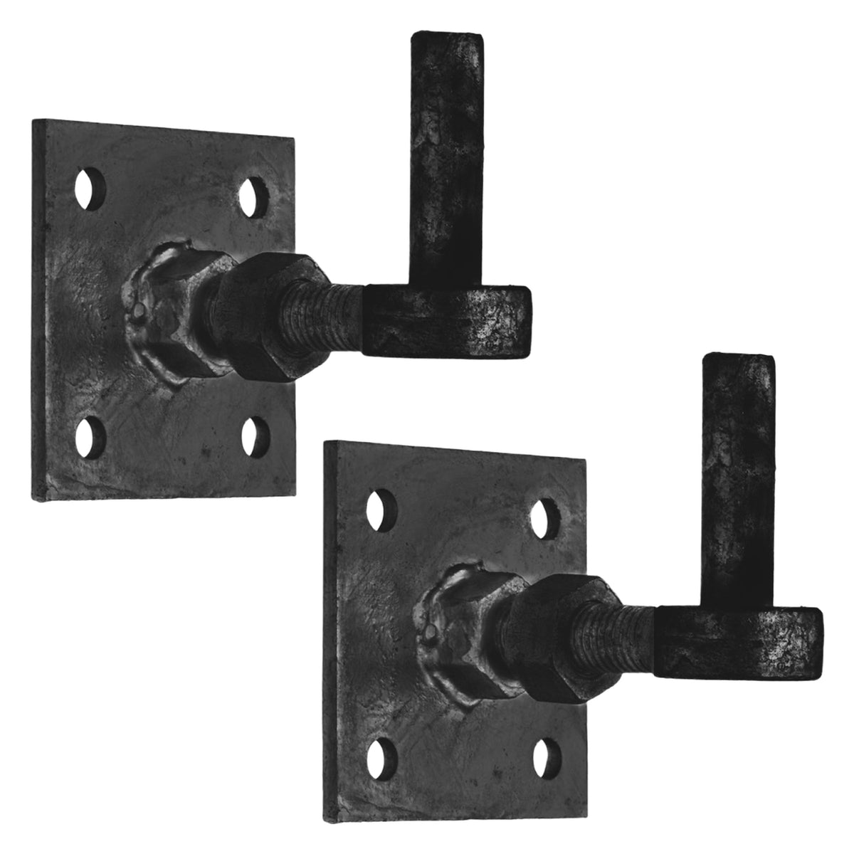 Marketplace JPG companion for Adjustable Gate Hinge 19mm Hook on 100mm (4" x 4") Plate Black - Stable/Field/Farm