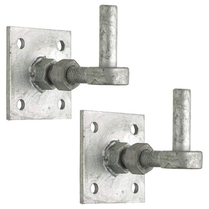 Adjustable Gate 19mm Hook on 100mm (4" x 4") Plate - Stable/Field/Farm