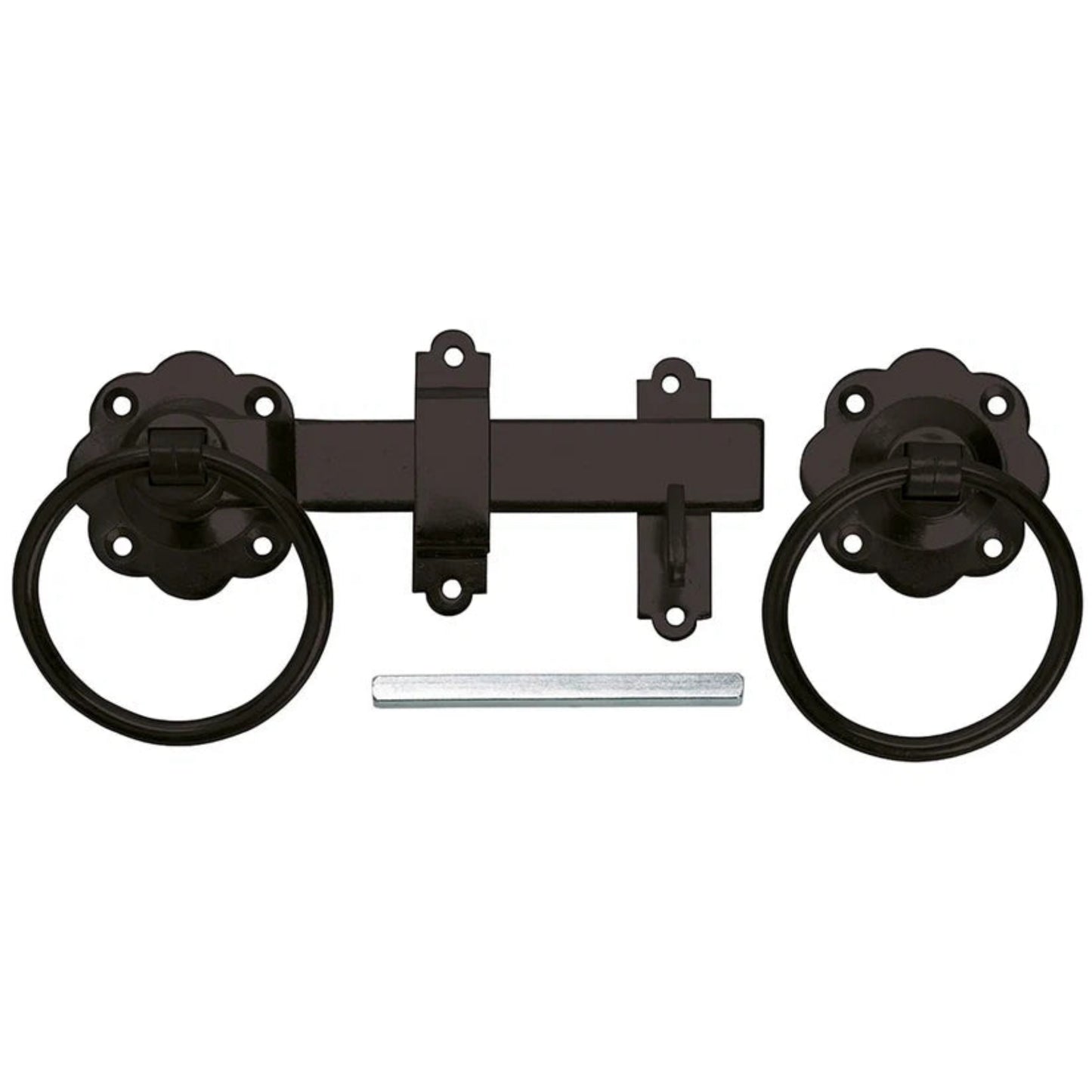 Plain ring-handled gate latch for wooden gates