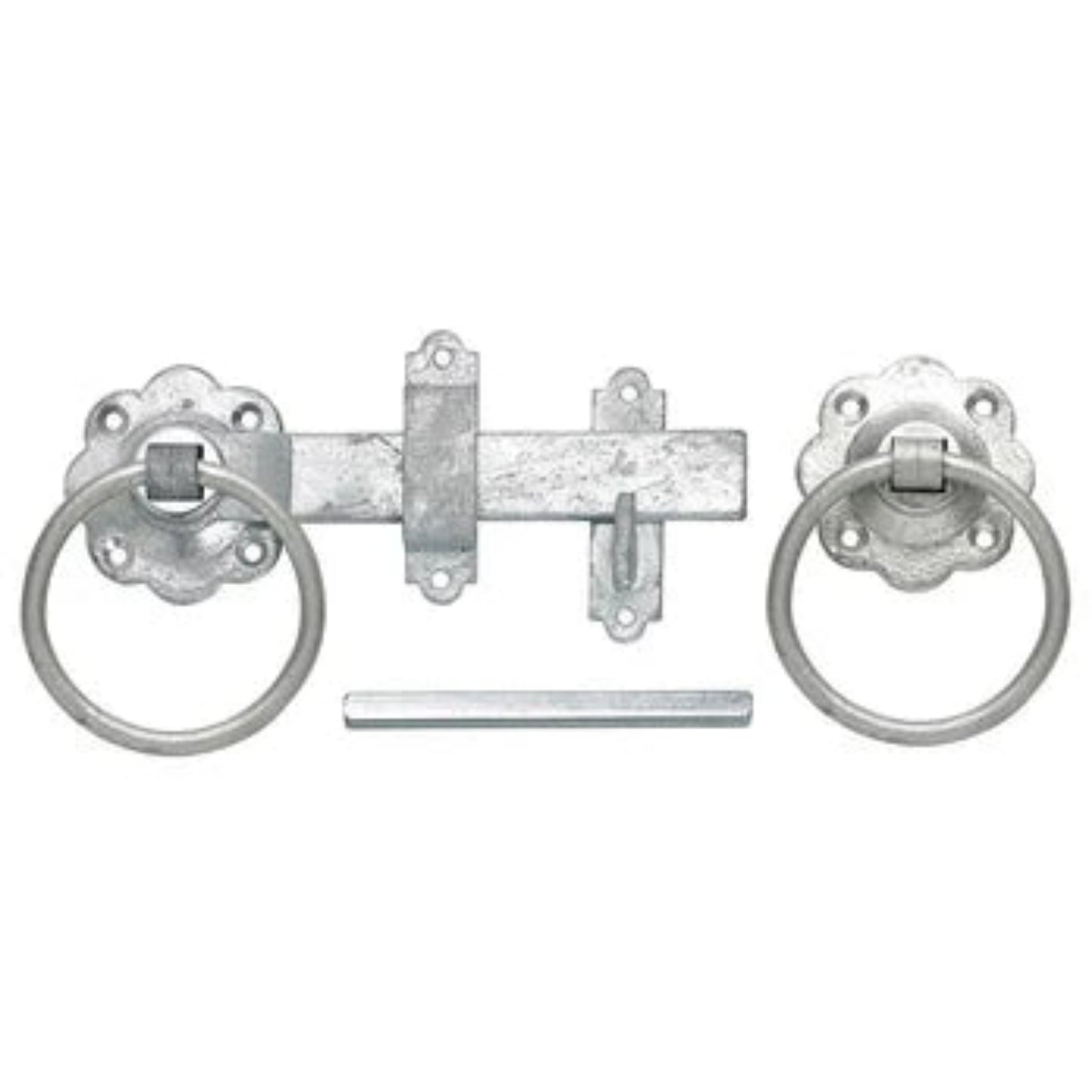 Plain ring-handled gate latch for wooden gates