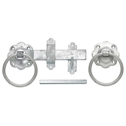 Plain ring-handled gate latch for wooden gates
