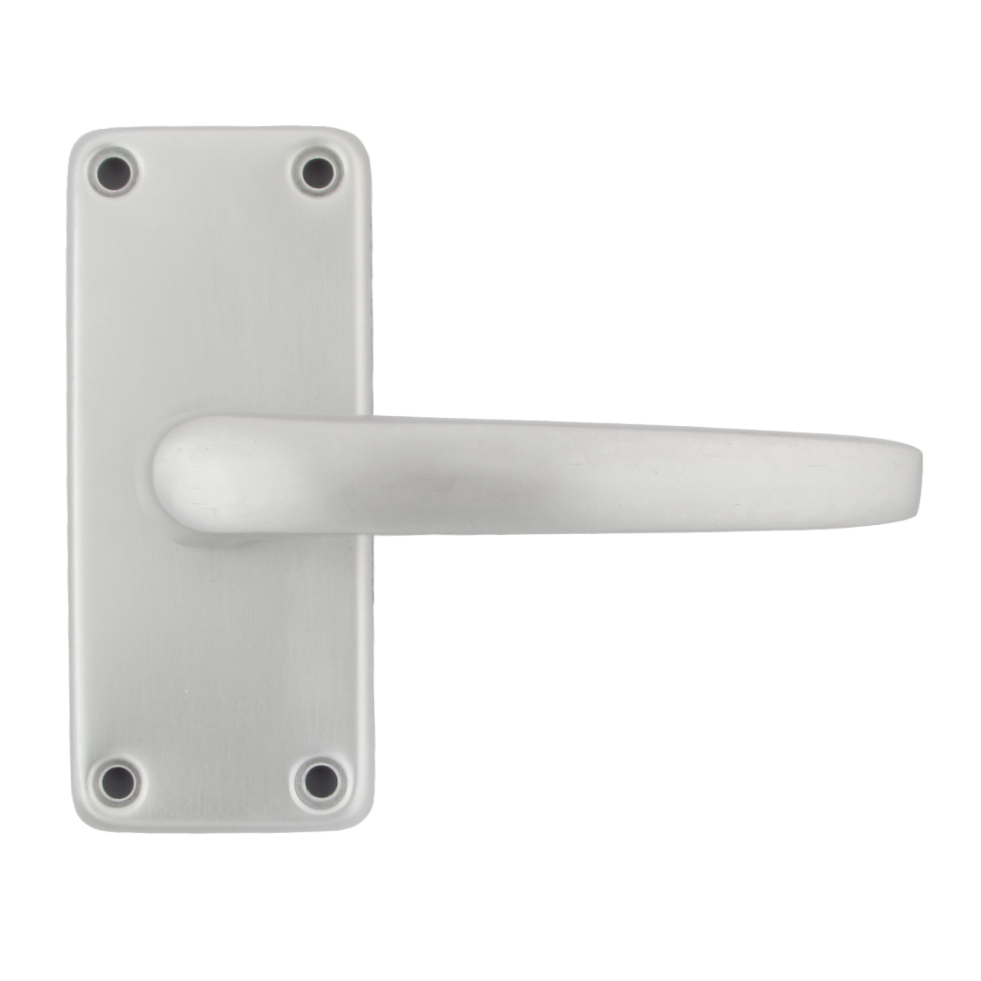Aluminium Latch Handles Modern Internal Straight Lever Door Handle Pack Satin Silver