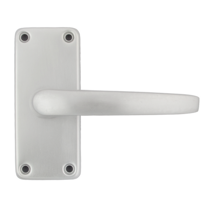 Aluminium Latch Handles Modern Internal Straight Lever Door Handle Pack Satin Silver