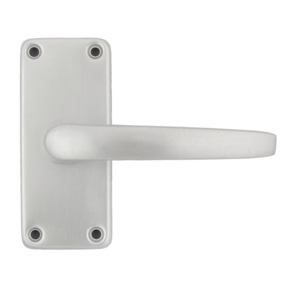 Marketplace JPG companion for Aluminium Latch Handles Modern Internal Straight Lever Door Handle Pack Hinges Satin Silver - 7mm