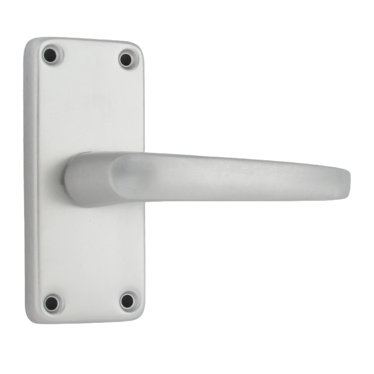 Marketplace JPG companion for Aluminium Latch Handles Modern Internal Straight Lever Door Handle Pack Satin Silver - 7mm
