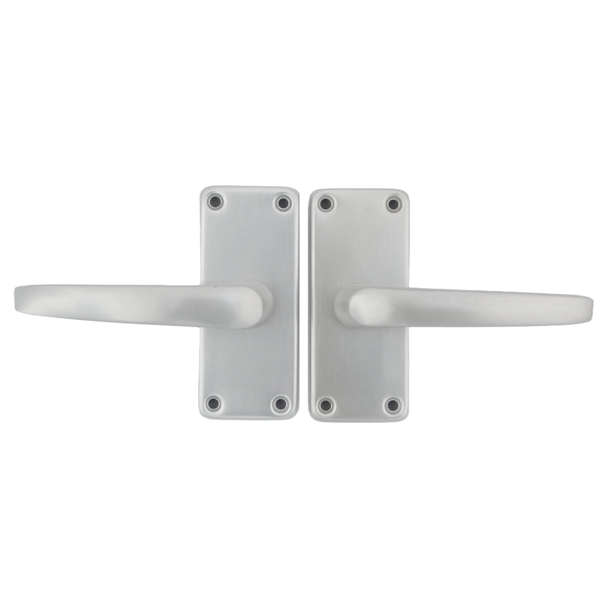 Marketplace JPG companion for Aluminium Latch Handles Modern Internal Straight Lever Door Handle Pack Satin Silver - 7mm