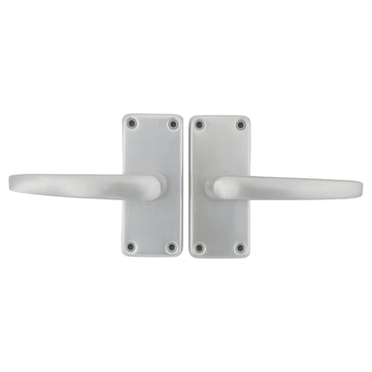 Marketplace JPG companion for Aluminium Latch Handles Modern Internal Straight Lever Door Handle Pack Satin Silver - 7mm
