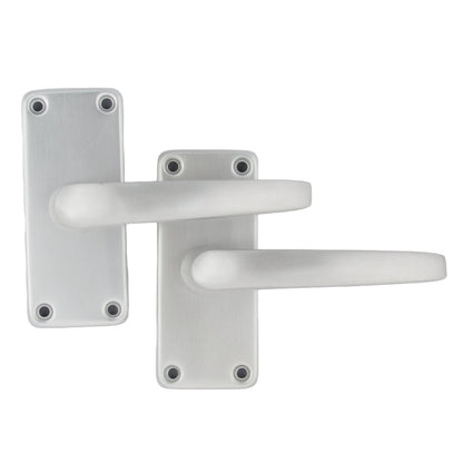 Marketplace JPG companion for Aluminium Latch Handles Modern Internal Straight Lever Door Handle Satin Silver - 7mm
