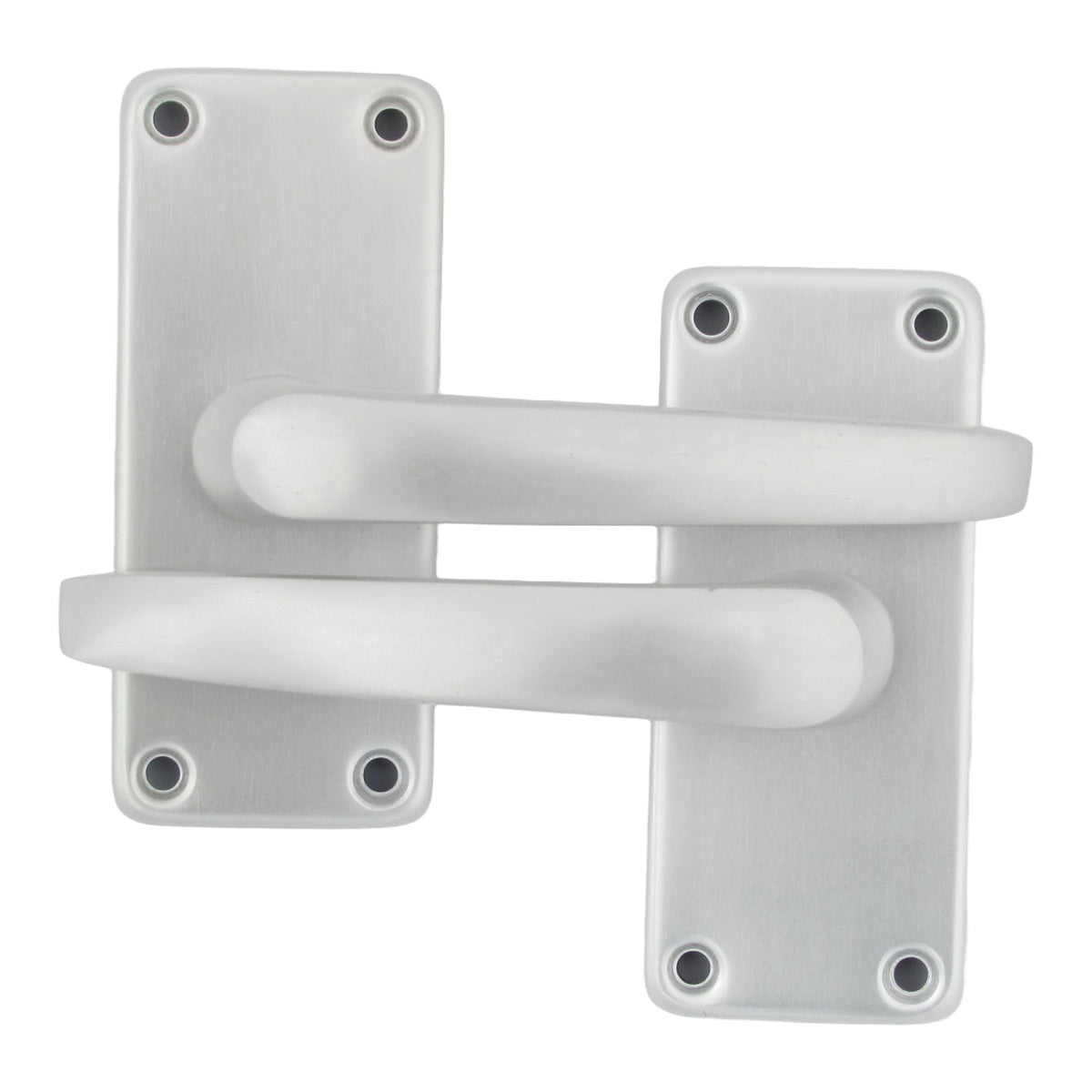 Marketplace JPG companion for Aluminium Latch Handles Modern Internal Straight Lever Door Handle Satin Silver - 7mm