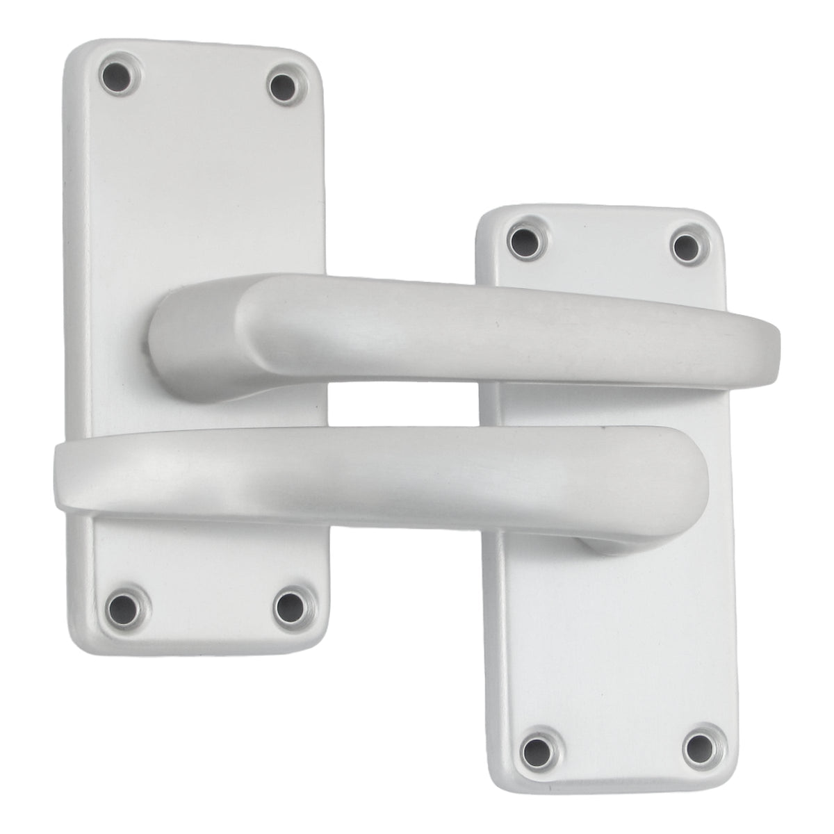 Marketplace JPG companion for Aluminium Latch Handles Modern Internal Straight Lever Door Handle Satin Silver - 7mm