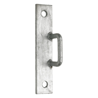 Marketplace JPG companion for Gate Staple on Elongated Plate Heavy Duty Lock Wooden Galvanised - 200mm X 40mm