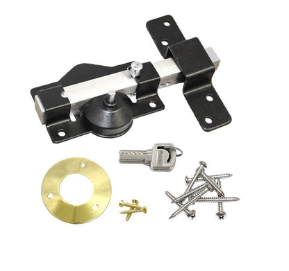SECURITY 50 /70mm Long Throw Bolt Gate Lock Garage SHED Single 5 Keys AND HANDLE