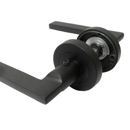 Marketplace JPG companion for UNO Door Handle Modern Matt Black Lever on Rose Internal Internal Handles + 64mm Latch