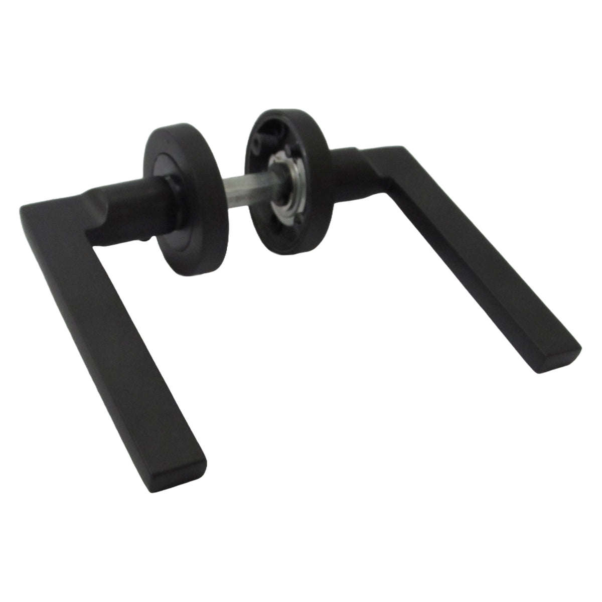 Marketplace JPG companion for UNO Door Handle Modern Matt Black Lever on Rose Internal Internal Handles + 64mm Latch