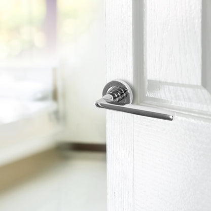 Marketplace JPG companion for UNO Door Handle Modern Chrome Lever on Rose Internal Latch Door Handles