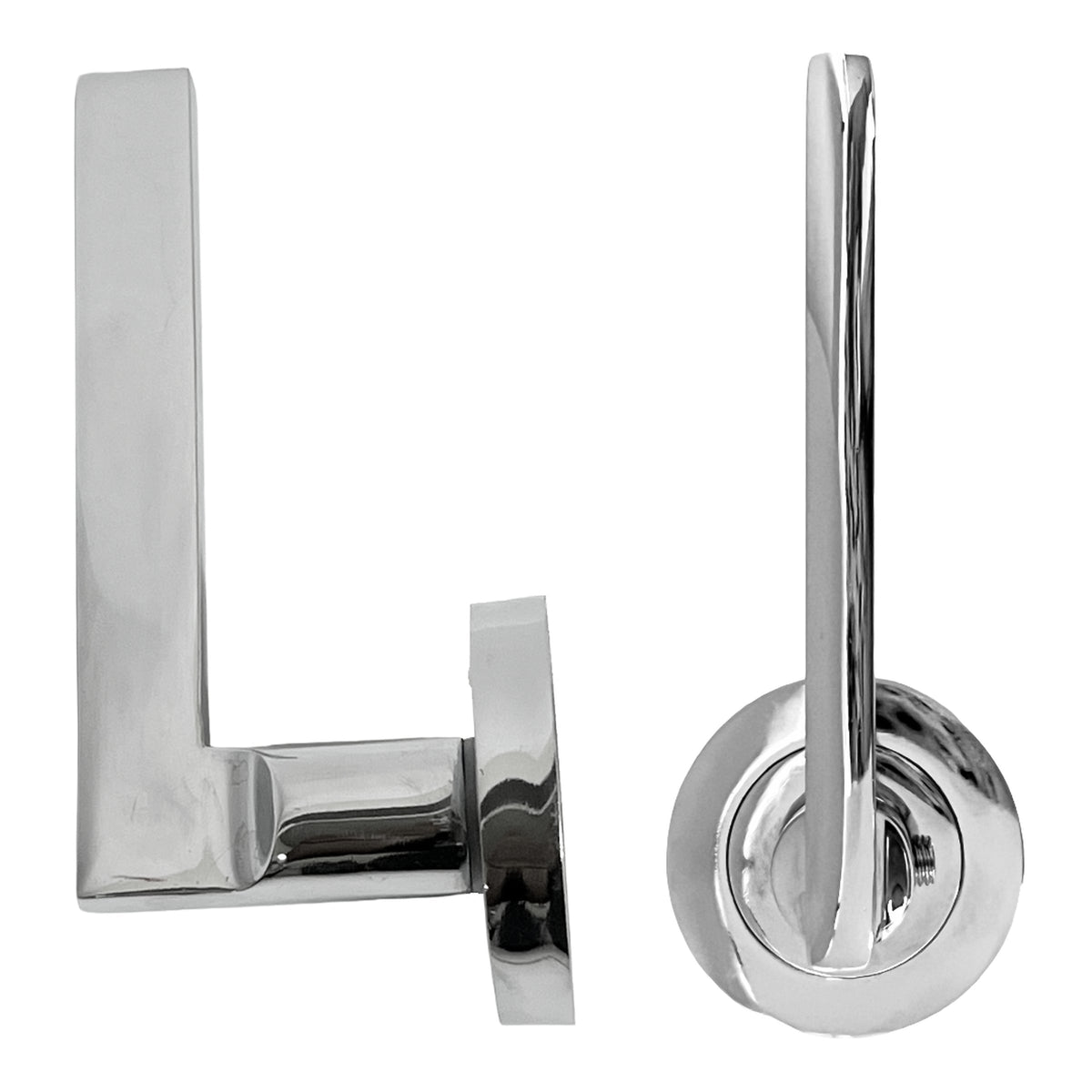 Marketplace JPG companion for UNO Door Handle Modern Chrome Lever on Rose Internal Handles + 64mm Latch & Hinges