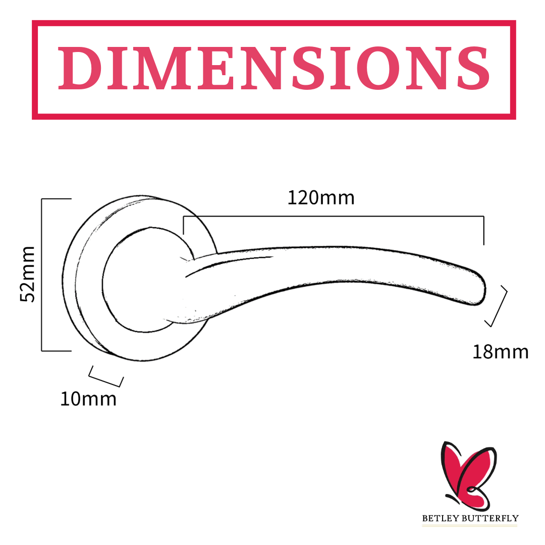 Zena Door Handle Bathroom Set Modern Design Matt Black Lever on Rose Internal Thumbturn