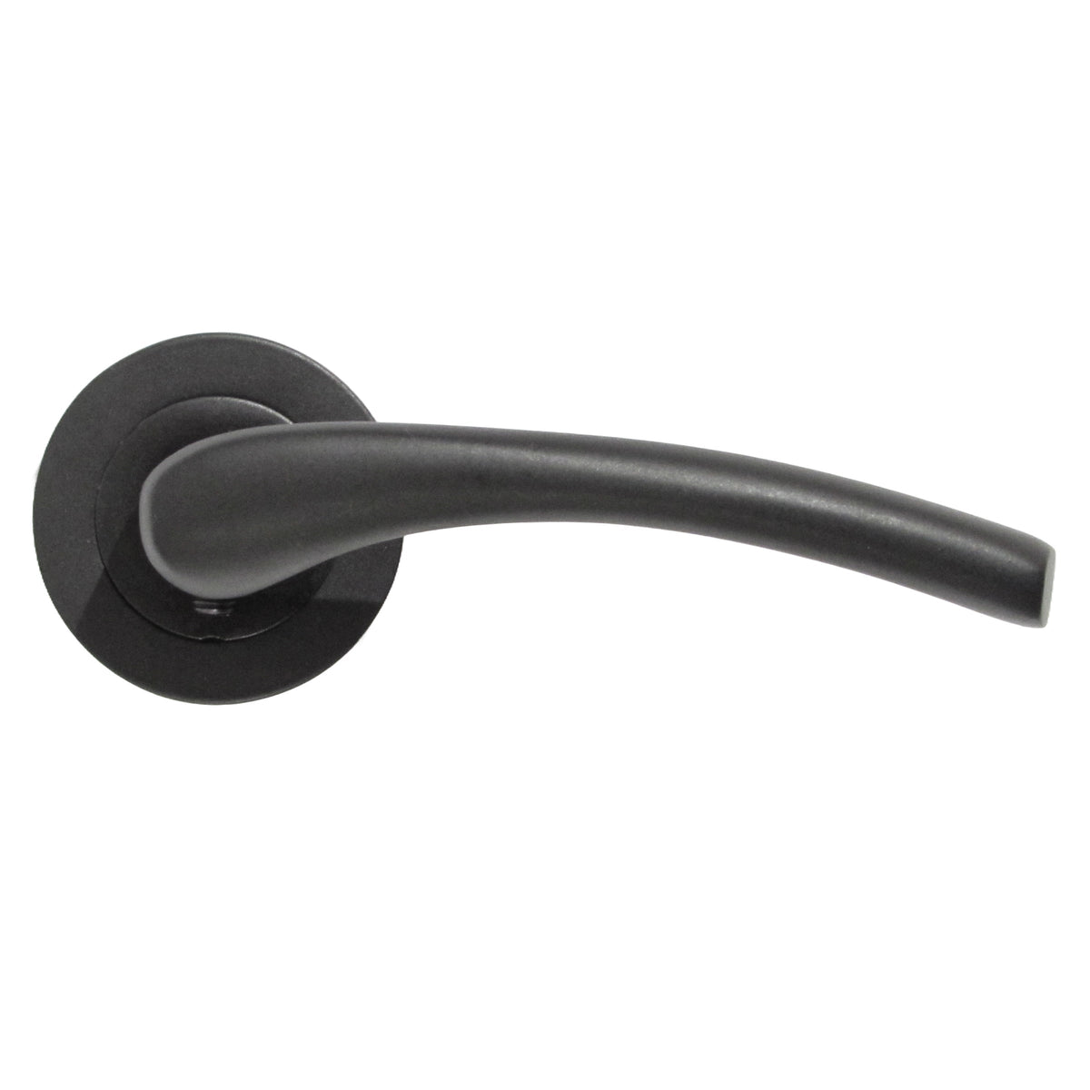 Marketplace JPG companion for Zena Door Handle Bathroom Set Modern Design Matt Black Lever on Rose Internal Thumb Turn