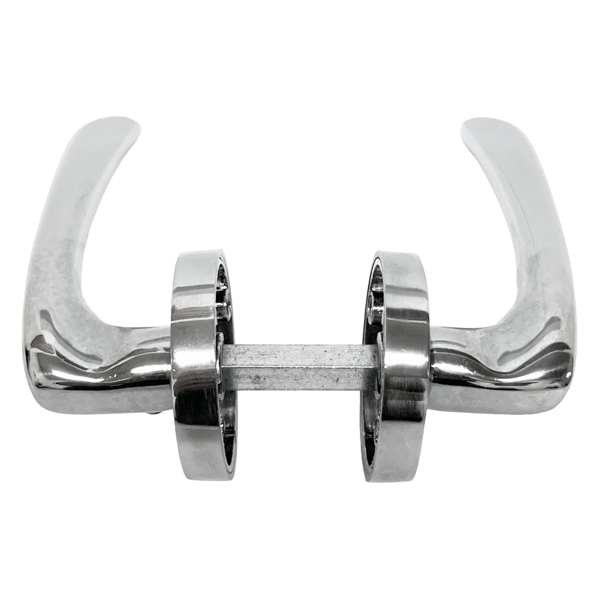 Marketplace JPG companion for Zena Door Handle Lock Key Set Modern Chrome Lever on Rose Internal Escutcheon