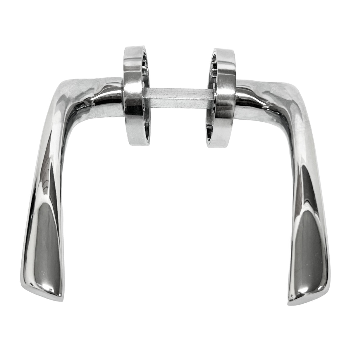 Marketplace JPG companion for Zena Door Handle Lock Key Set Modern Chrome Lever on Rose Internal Escutcheon