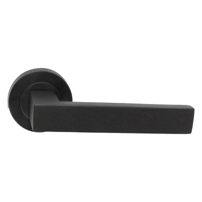 Marketplace JPG companion for Cafri Door Handle Modern Matt Black Rectangular Lever on Rose Internal Latch Handles