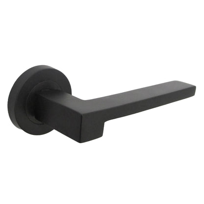 Marketplace JPG companion for UNO-3 Door Handle Modern Matt Black Lever on Rose Internal Handles + 64mm Latch & Hinges