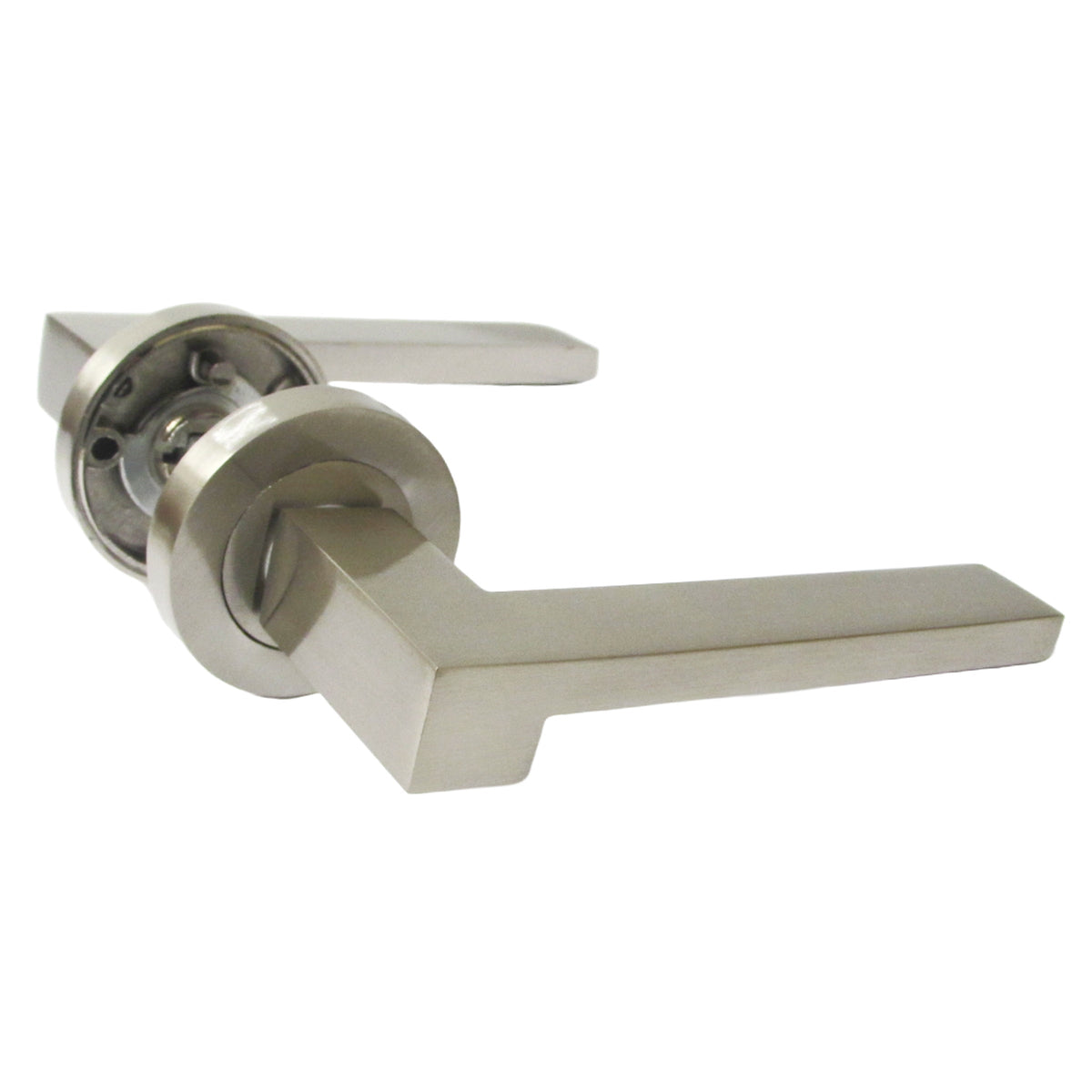 Marketplace JPG companion for UNO-3 Door Handle Modern Satin Nickel Lever on Rose Internal Latch Door Handles
