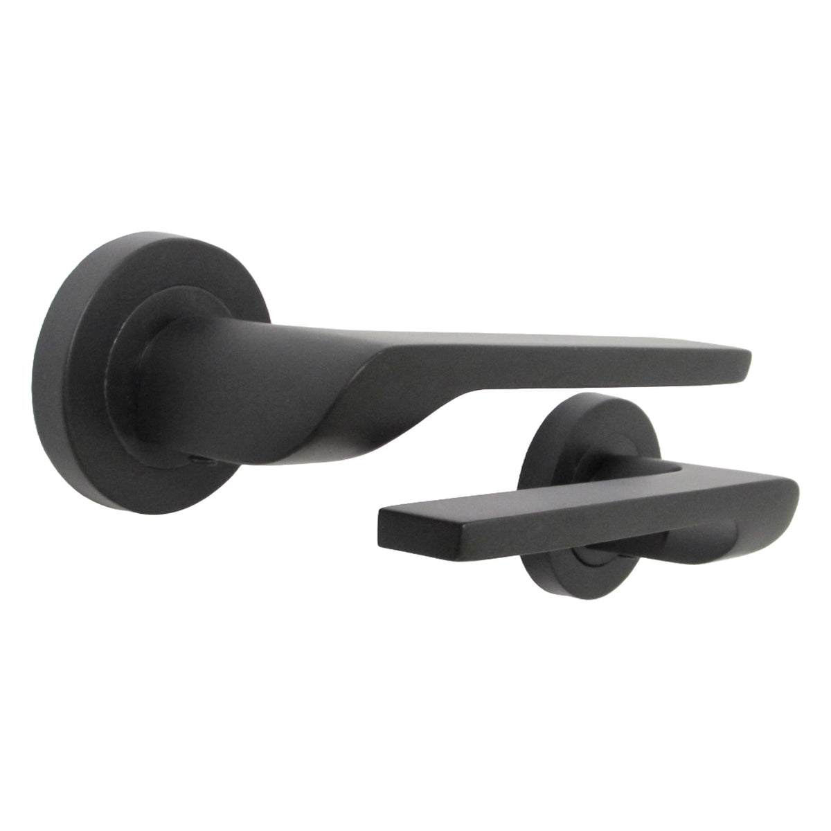 Marketplace JPG companion for UNO-2 Door Handle Modern Matt Black Lever on Rose Internal Latch Internal Door Handles