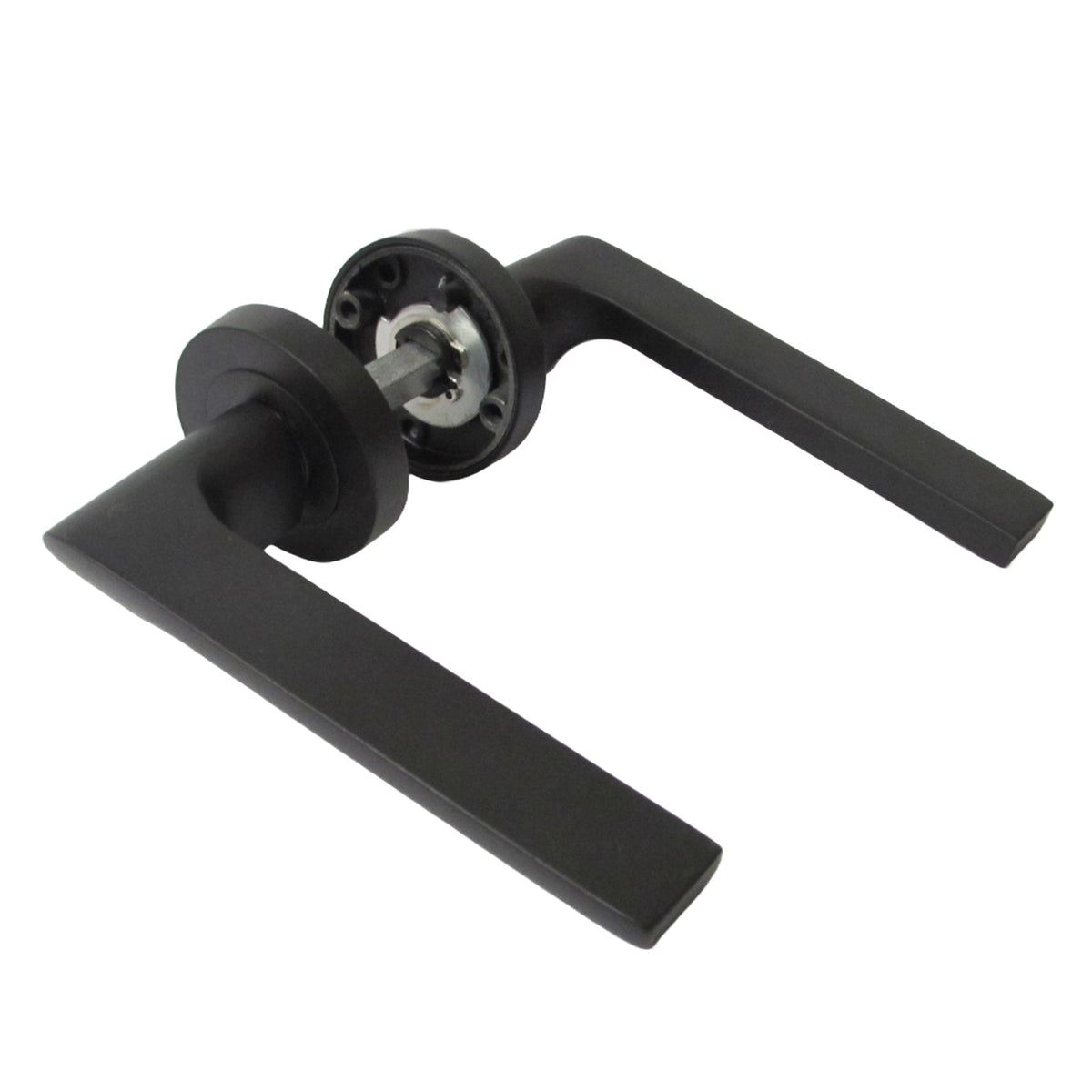 Marketplace JPG companion for UNO-2 Door Handle Modern Matt Black Lever on Rose Internal Latch Internal Door Handles