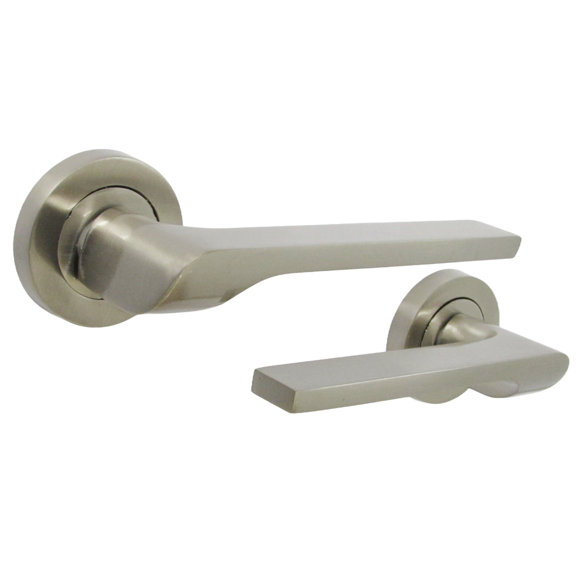 Marketplace JPG companion for UNO-2 Door Handle Bathroom Set Modern Satin Nickel Lever on Rose Internal Thumb Turn