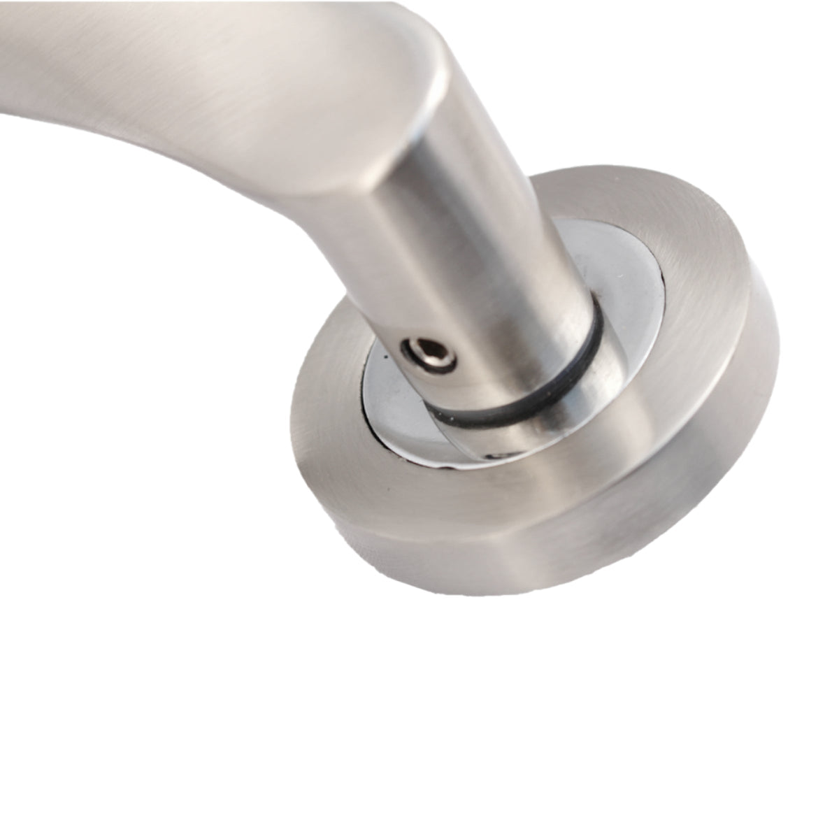 Marketplace JPG companion for Astrid Door Handles Bathroom Thumb Turn Lock Twist Lever on Rose - Satin Chrome 120mm