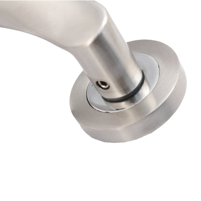 Marketplace JPG companion for Astrid Door Handles Bathroom Thumb Turn Lock Twist Lever on Rose - Satin Chrome 120mm